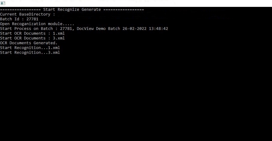 OCR / Extraction Module Screenshot