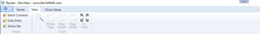 Review View Tab Screenshot