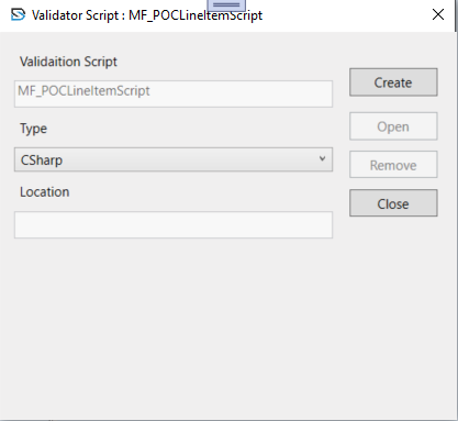 Validator Setup Properties
