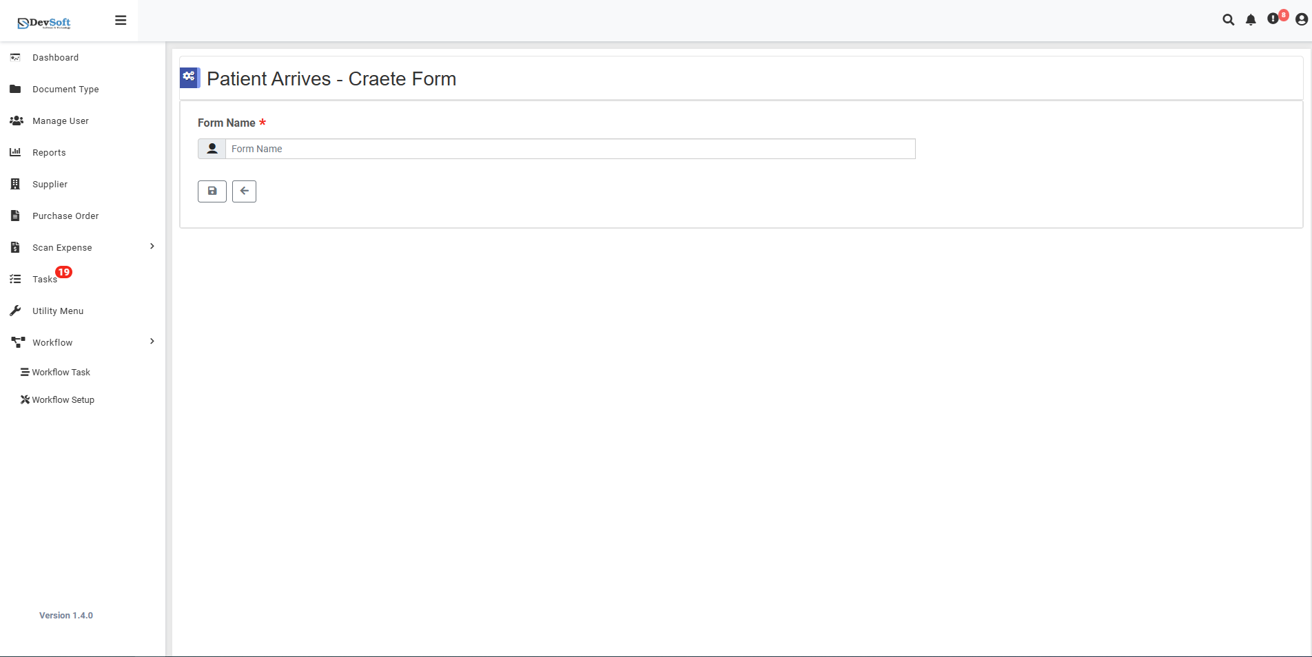 Create Workflow Form