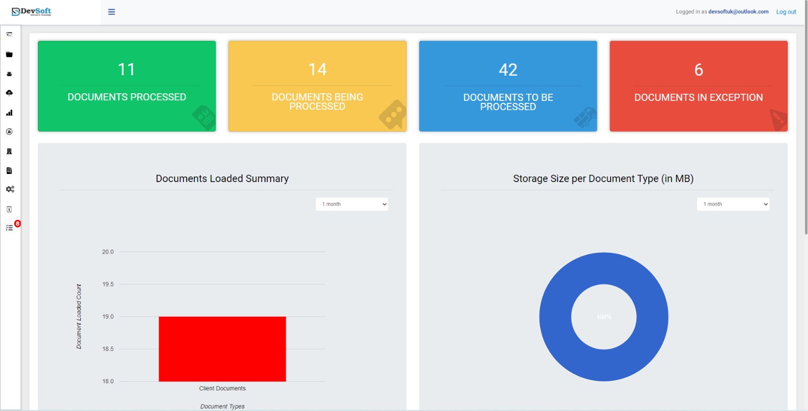 DocView Web Dasboard