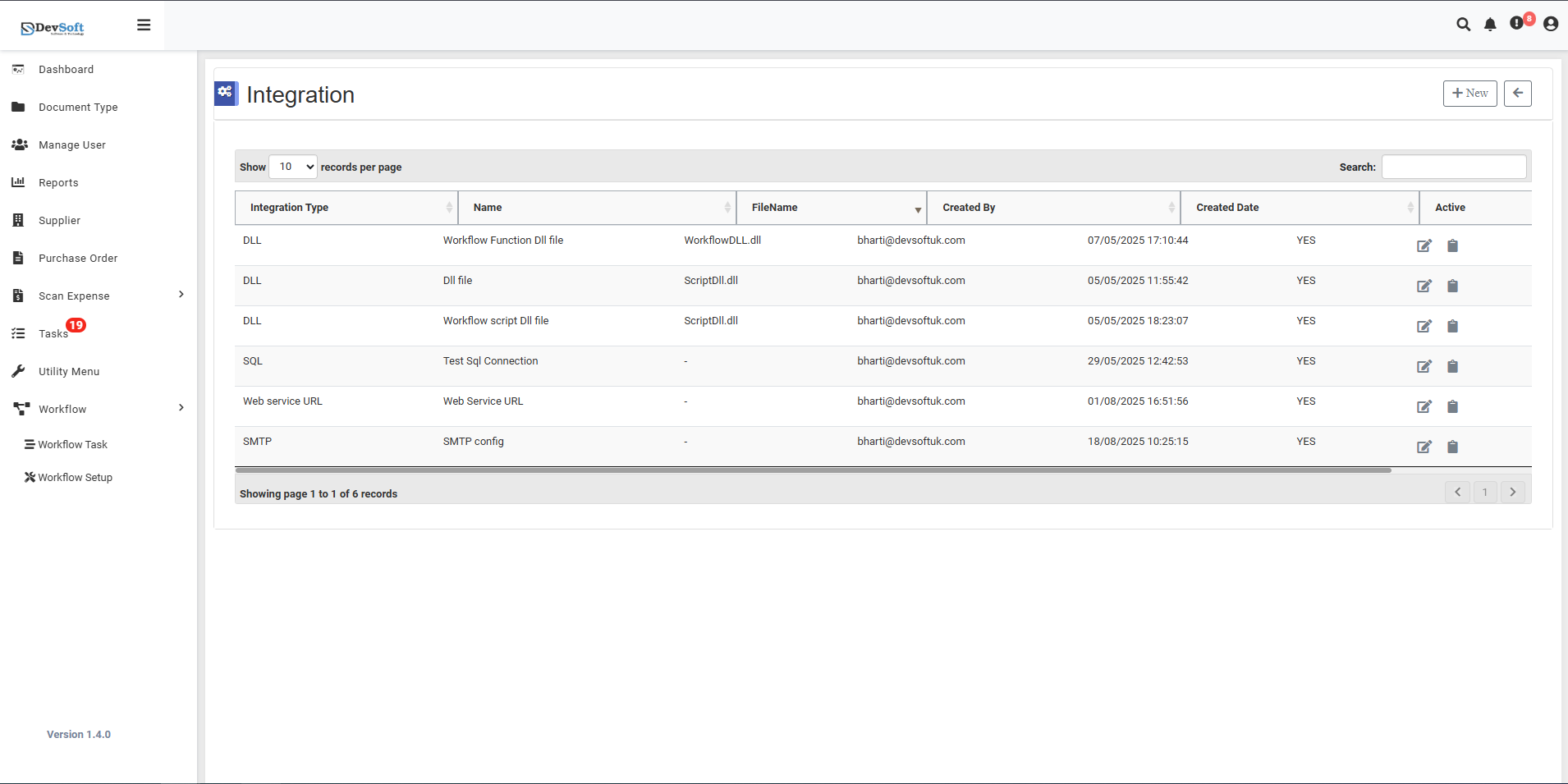 Deactivate Integration