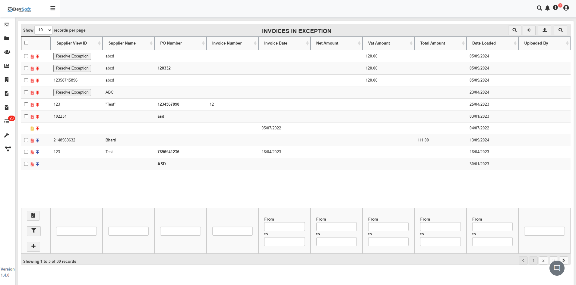 DocView Web Doctype List
