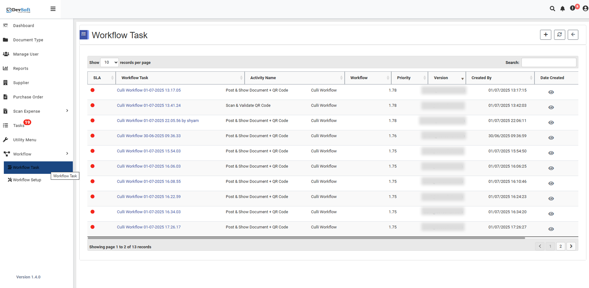 DocView Web Workflow Task